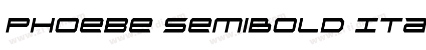 Phoebe SemiBold Ital字体转换